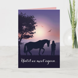 Pet Condolence Horse Loss Personlig Sympati Kort