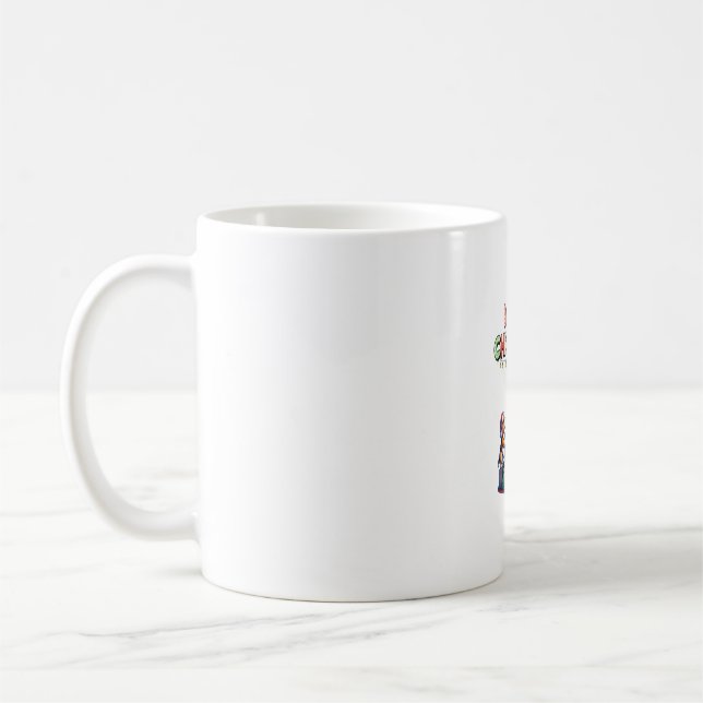 Pet Djur älskare Julafton Beagle Hundar dekorerar  Kaffemugg (Vänster)