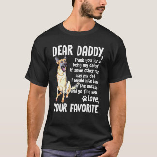 Pet Dog German Shepherd Fathers Day T Shirt
