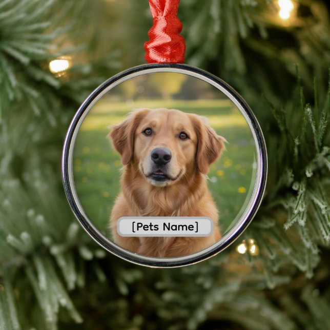 Pet Dog or Cat Custom Christmas Ornament 2025 (Träd)