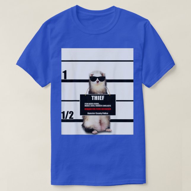 Pet Ferret Funny Ferret  T Shirt (Design framsida)