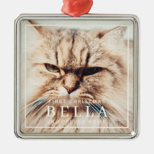 Pet First jul in Forever Home Photo Helgdag Julgransprydnad Metall