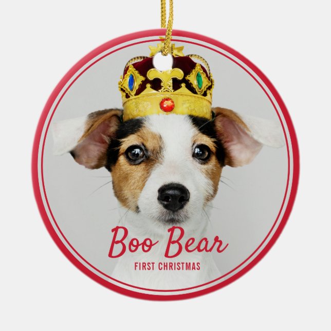 Pet First julomfamning Helgdag Julgransprydnad Keramik (Framsidan)