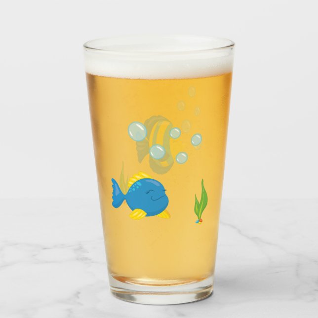 Pet Fish Bowl Aquarium Glaskopp (Framsida fylld)