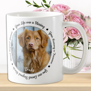 Pet-förlustsympati Keepsaké Hund Pet Memorial Kaffemugg