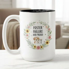 Pet Foster Failure Mug - Proud Pet Parent Två-Tonad Mugg