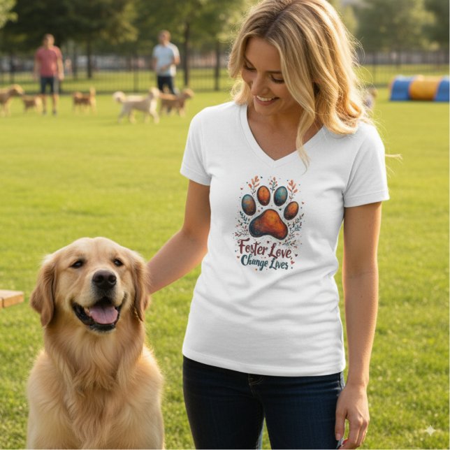 Pet Foster Kärlek - Bytesliv T Shirt (Pet Foster Supporter Tshirt)
