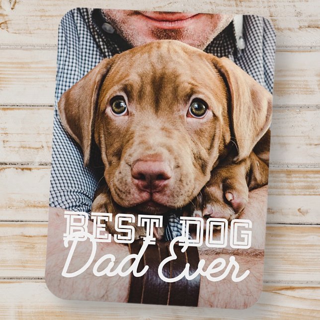 Pet-foto för bästa Hund någonsin i modern Anpassni Magnet (Skapare uppladdad)