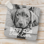 Pet-foto för bästa Hund någonsin i modern Anpassni Nyckelring<br><div class="desc">Den här enkla och klassiska designen består av serif-typografi och lägger till ett anpassningsbar-foto</div>