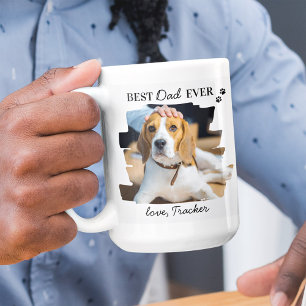 Pet-foto för bästa Hund Pappa någonsin, Personlig Kaffemugg