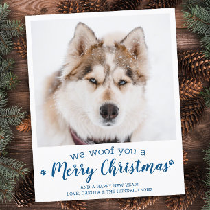Pet-fotokort för Anpassningsbarna Budget God jul