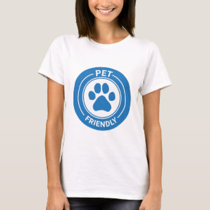 Pet Friendly Bestie Westie Drawn Tass - Blue T Shirt