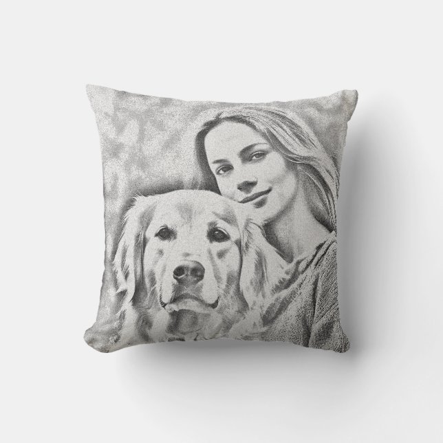 Pet Friends Pappa Cat Mamma Gift BFF Besties Photo Kudde (Framsida)