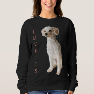Pet Gift med leksak Pudel Hund Mamma Pappa Kärlek T Shirt