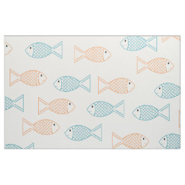 Pet Goldfish/ Koi Carp Fish Print Mönster Tyg