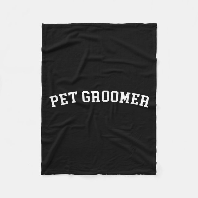 Pet Groomer Fleecefilt (Framsidan)