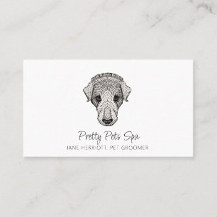 Pet Groomer Hund Spa Visitkort