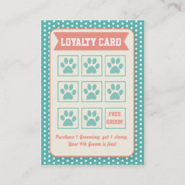 Pet Groomer Loyalty Card - anpassningsbart Lojalitetskort