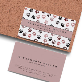Pet Groomer | ROSA TASS AVTRYCK AFFÄRSKORT Visitkort