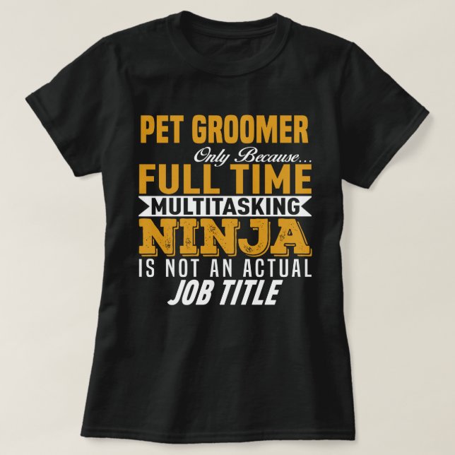Pet Groomer T Shirt (Design framsida)