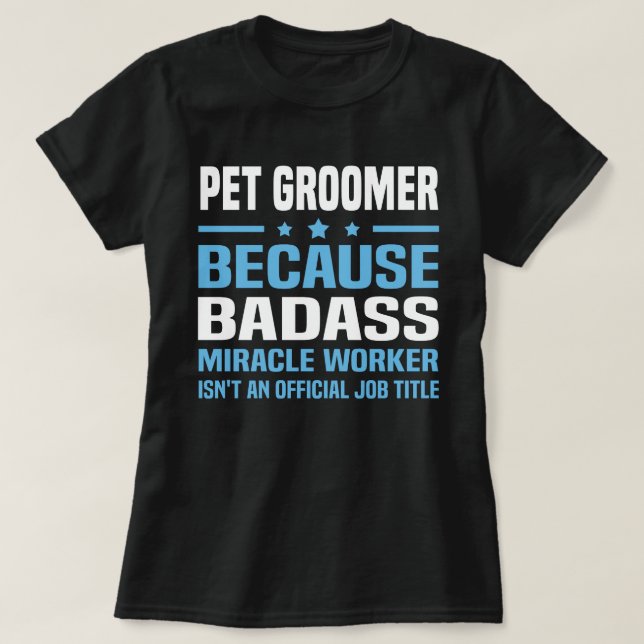 Pet Groomer T Shirt (Design framsida)