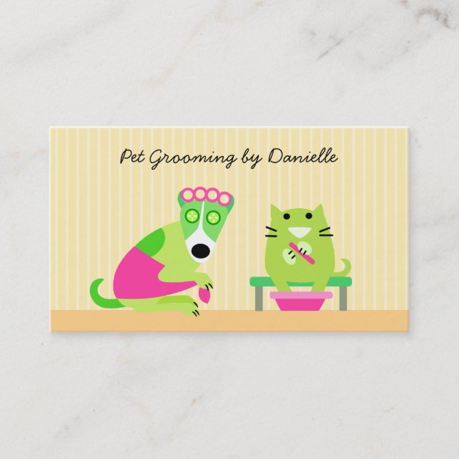 Pet Groomer Visitkort (Framsida)