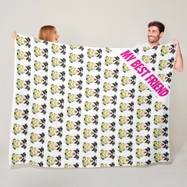 Pet Grooming Personalized Luxury Trendy Collection Fleecefilt (På plats)