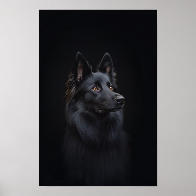 Pet Grooming Salon belgiskt får Hund Porträtt Poster (Framsidan)
