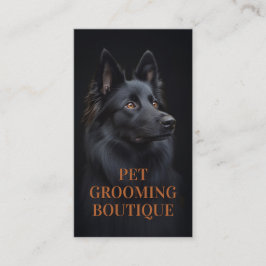 Pet Grooming Salon Boutique belgiskt får Porträtt Visitkort