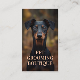 Pet Grooming Salon Boutique German Pinsch Porträtt Visitkort