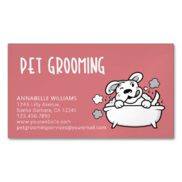 Pet Grooming Services, Affärskort Magnetiska Visitkort