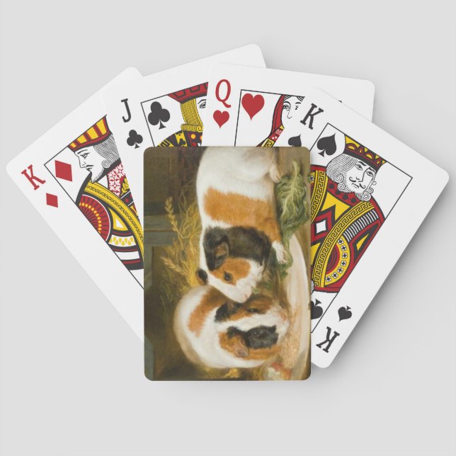 Pet Guinea Grisar Matande (av James Ward) Casinokort (Baksidan)