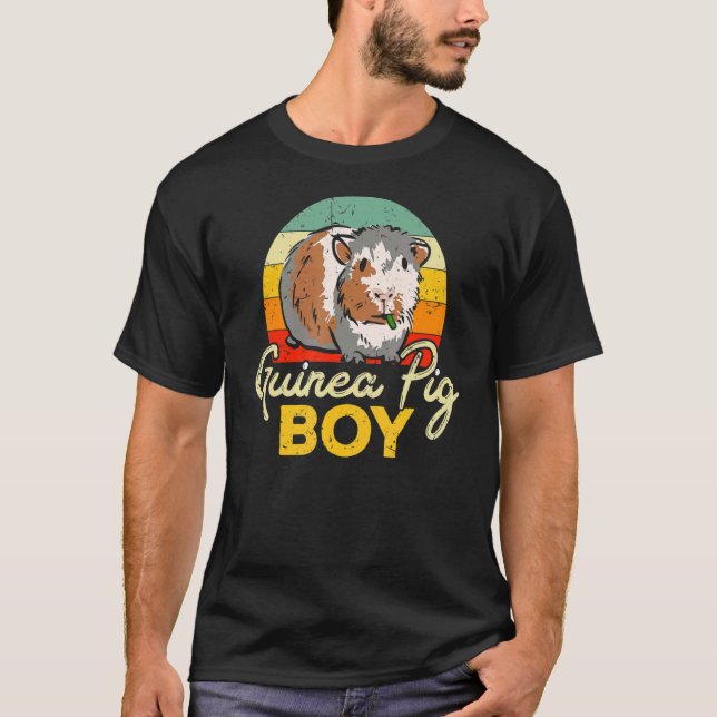 Pet Hårig Potato Guinea Gris Boy T Shirt (Framsida)