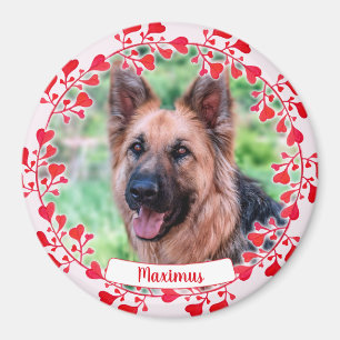 Pet Heart Ornament - Valentines day - Pet Sympathy Magnet