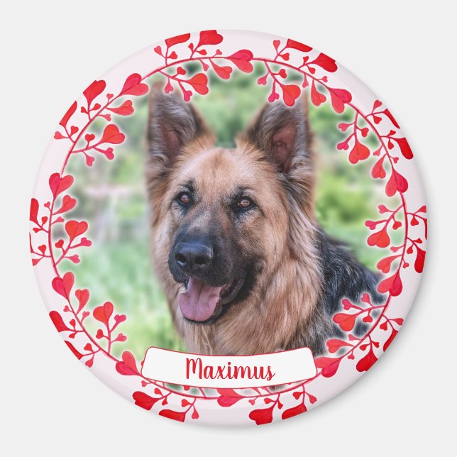 Pet Heart Ornament - Valentines day - Pet Sympathy Magnet (Framsidan)