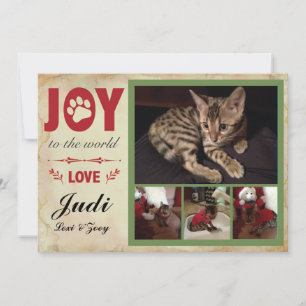 Pet Helgdag Card - Randen jul Julkort