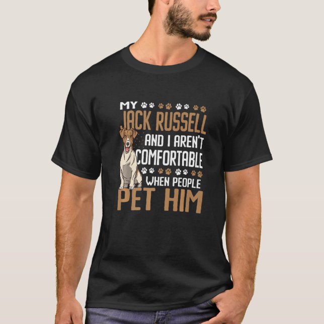Pet honom inte Jack Russel T Shirt (Framsida)