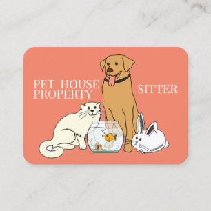 Pet House Sitter - Affärskort Visitkort