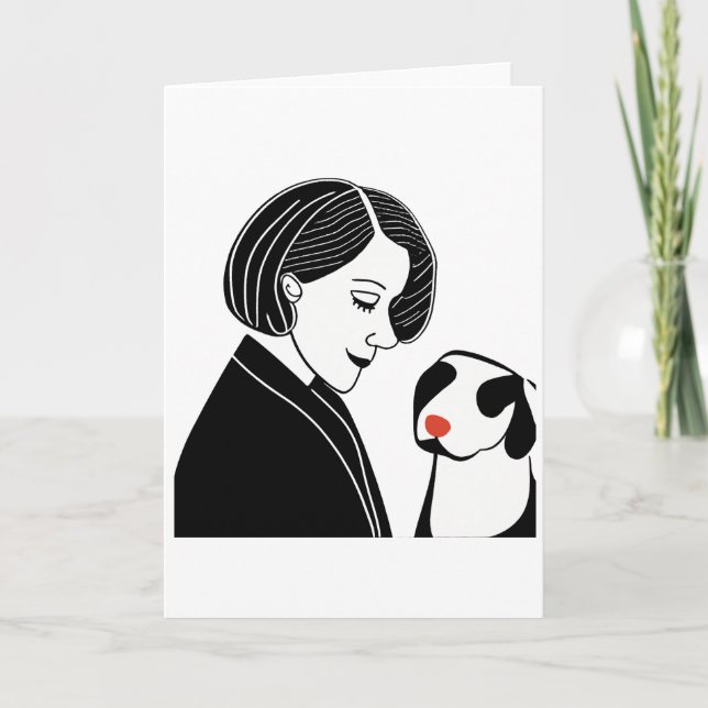 Pet Hund Art-kort Helgkort (Framsida)