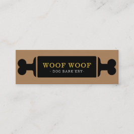 Pet hund bageributique hund food pet shop mini visitkort