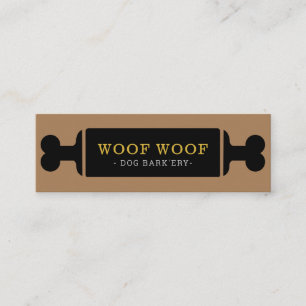 Pet hund bageributique hund food pet shop mini visitkort