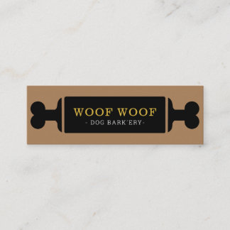 Pet hund bageributique hund food pet shop mini visitkort