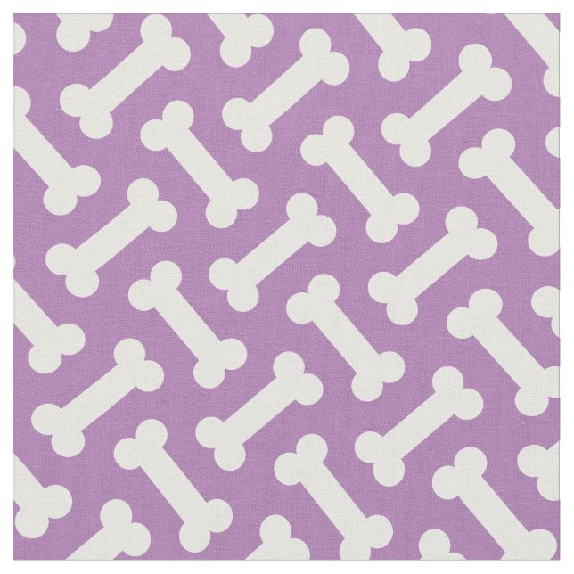 Pet Hund Bones Cute Herringbone Tyg (Närbild)