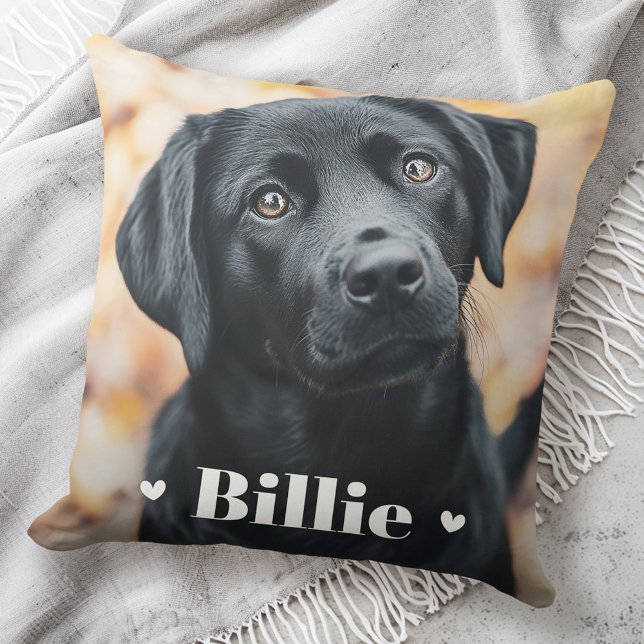 Pet hund cat namn hjärtan kudde (Pet dog cat name hearts throw pillow)