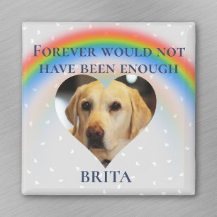 Pet Hund Cat Rainbow Bridge Photo Anpassningsbar C Magnet