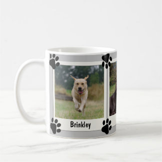 Pet Hund Cat Tass 3 Vintage Omedelbart Foto ramar Kaffemugg