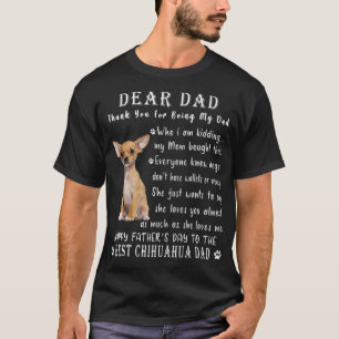 Pet Hund Chihuahua Älskare Fars dag Chihuahua Da T Shirt