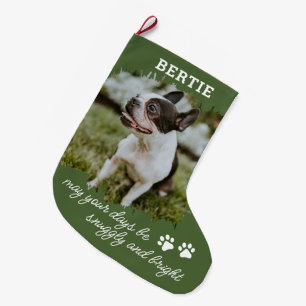 Pet-Hund eller kattfoto - stor julklapp Julstrumpa
