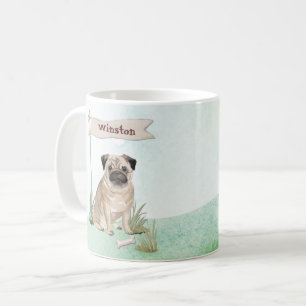 Pet-Hund för eget namn Kaffemugg