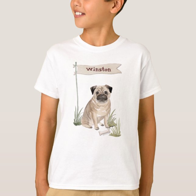 Pet-Hund för eget namn T Shirt (Framsida)